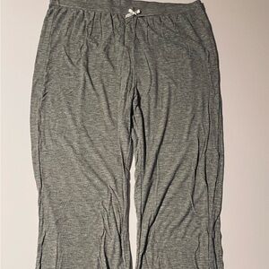 Source Unknown Gray Ribbed Lounge Pajama Pants